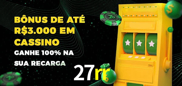 27rr melhor bônus de depósito
